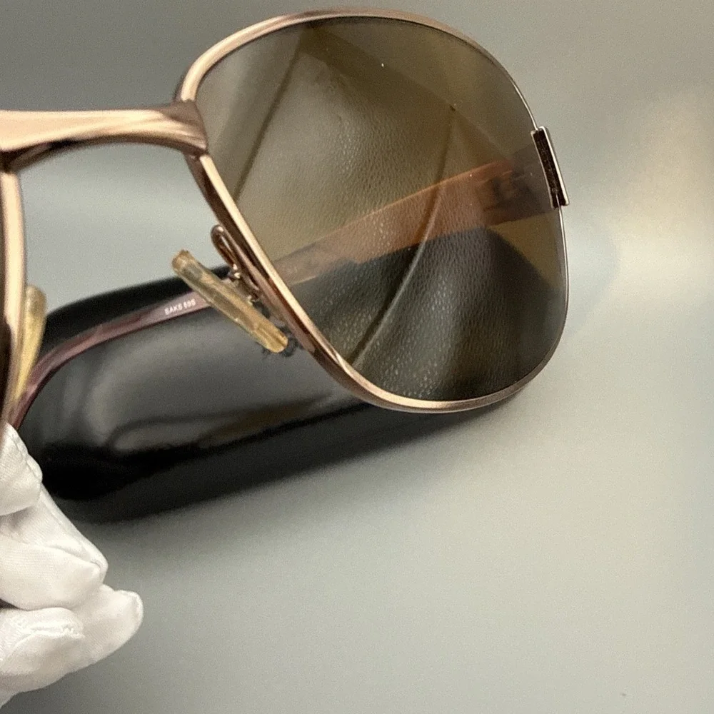 Saks Fifth Avenue Vintage Authentic Aviator Sunglass Frames 59S: & Case-0DY6
